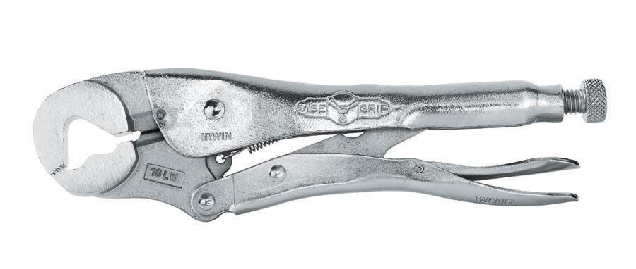 Irwin Vise Grip Locking Wrench with Wire Cutter, 7 in L, 7/16 - 3